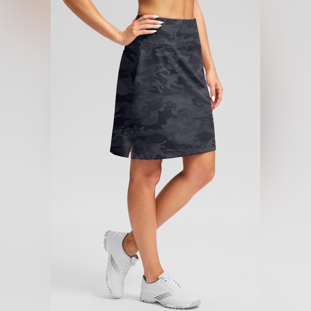 Ladies NWT size 2X tennis skort by Viodia, in a navy & black camouflage pattern - Picture 15 of 16